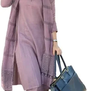 anni designer women's rayon blend solid straight kurta with pant & dupatta